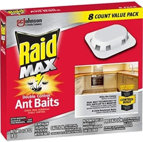 Raid Double Control Ant Baits 8 Count | Kills Entire Colony, Child-Resistant thumbnail 2