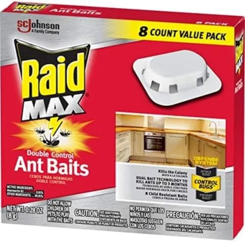 Raid Double Control Ant Baits 8 Count | Kills Entire Colony, Child-Resistant thumbnail 3