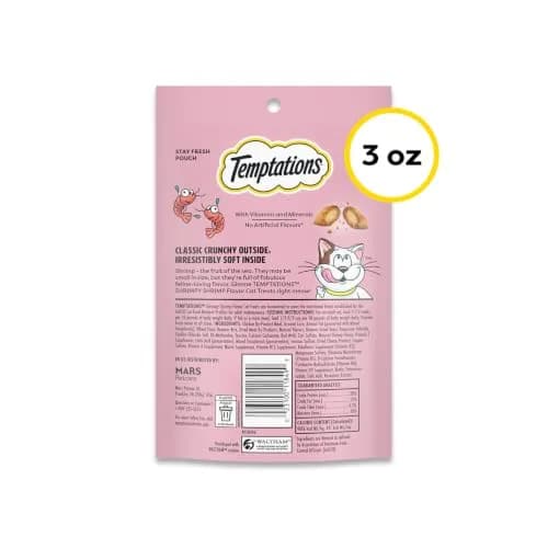 Temptations Classic Crunchy Cat Treats, Shrimpy Shrimp Flavor, 3 oz (85g) x 12 Pack | Irresistible Cat Snacks thumbnail 9