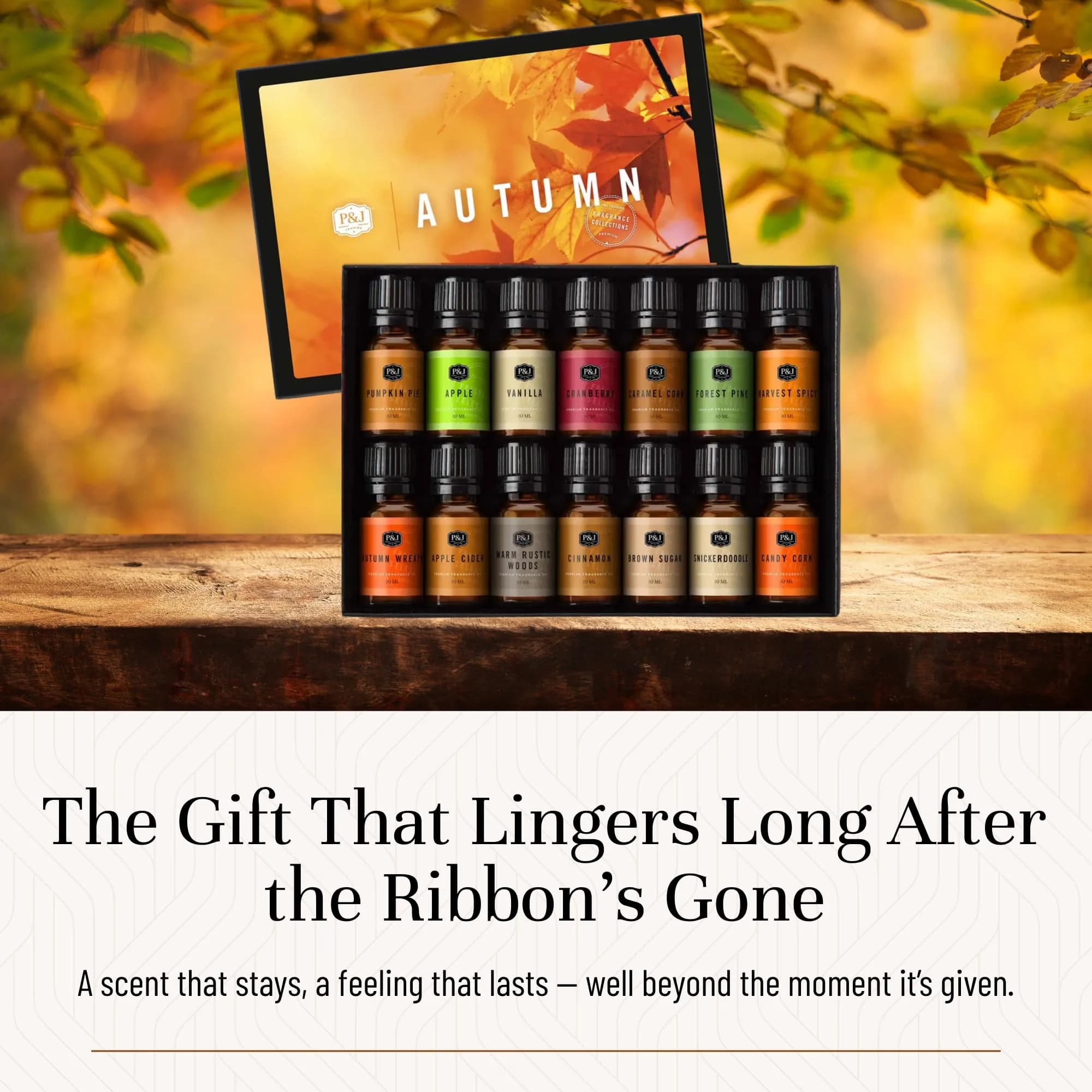 P&J Trading Autumn Fragrance Oil Set for Candle & Soap Making, 14 x 10ml Bottles | IFRA Certified Master Perfumer Formulations - view 5