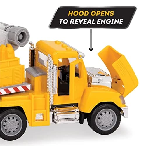 Driven by Battat Crane Truck Toy with Lights & Sounds, Movable Parts, 16.5 cm (6.5 Inches) | ASTM-Tested Construction Vehicle for Kids 3+ thumbnail 6