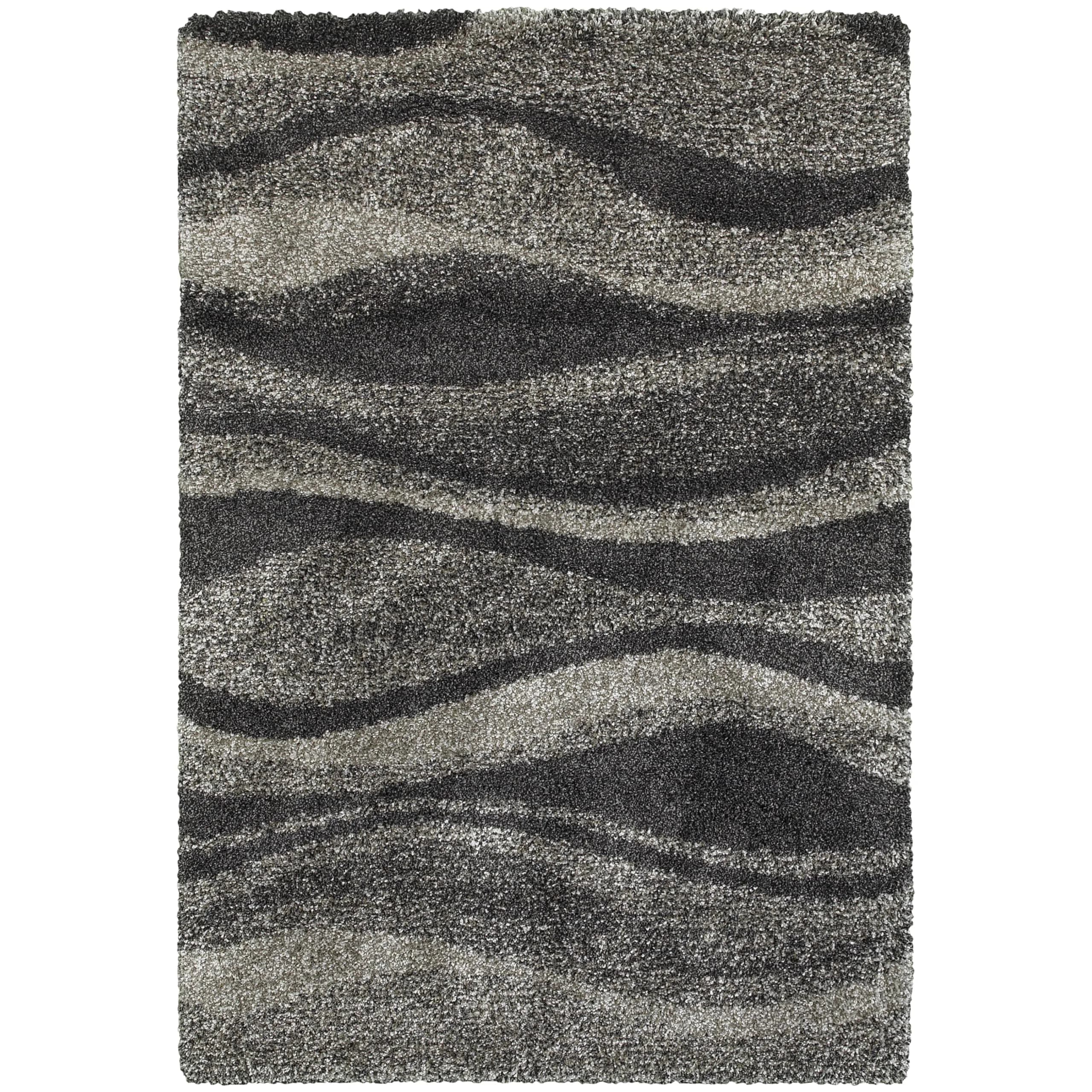 Oriental Weavers Henderson Shag Area Rug 1'10" x 3'3" | Plush Soft Modern Style in Grey/Charcoal - main product image
