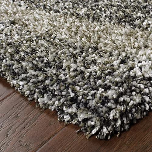 Oriental Weavers Henderson Shag Area Rug 1'10" x 3'3" | Plush Soft Modern Style in Grey/Charcoal thumbnail 2