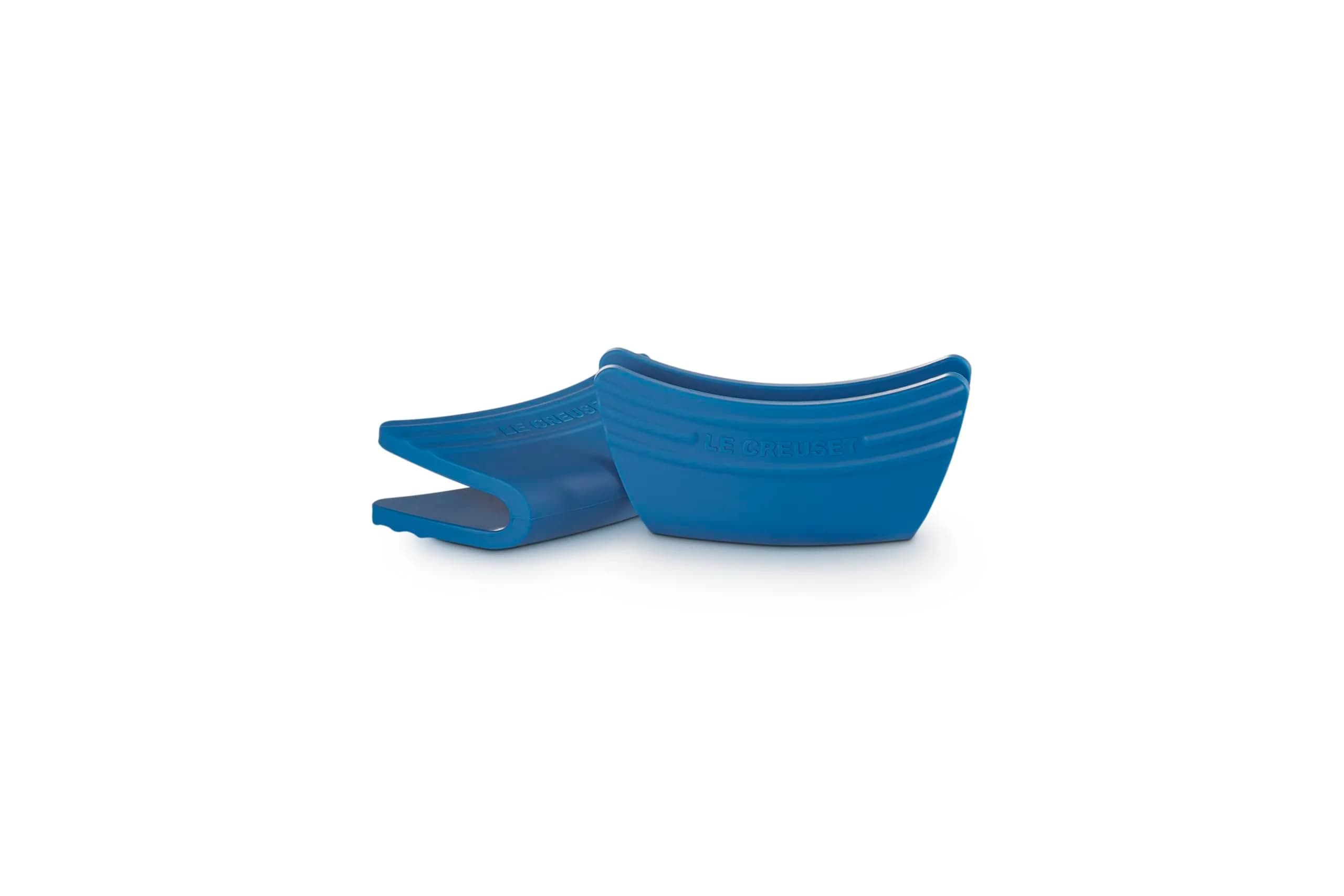 Le Creuset Silicone Handle Grips Set of 2, 12.7cm (5") x 6.35cm (2.5") each, Marseille | Protects Hands from Hot Cookware — Marseille