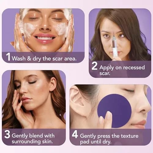 Dermaflage Scar Filler Kit - Deep - Waterproof Concealer for Acne & Wrinkles, 1 mo supply thumbnail 4