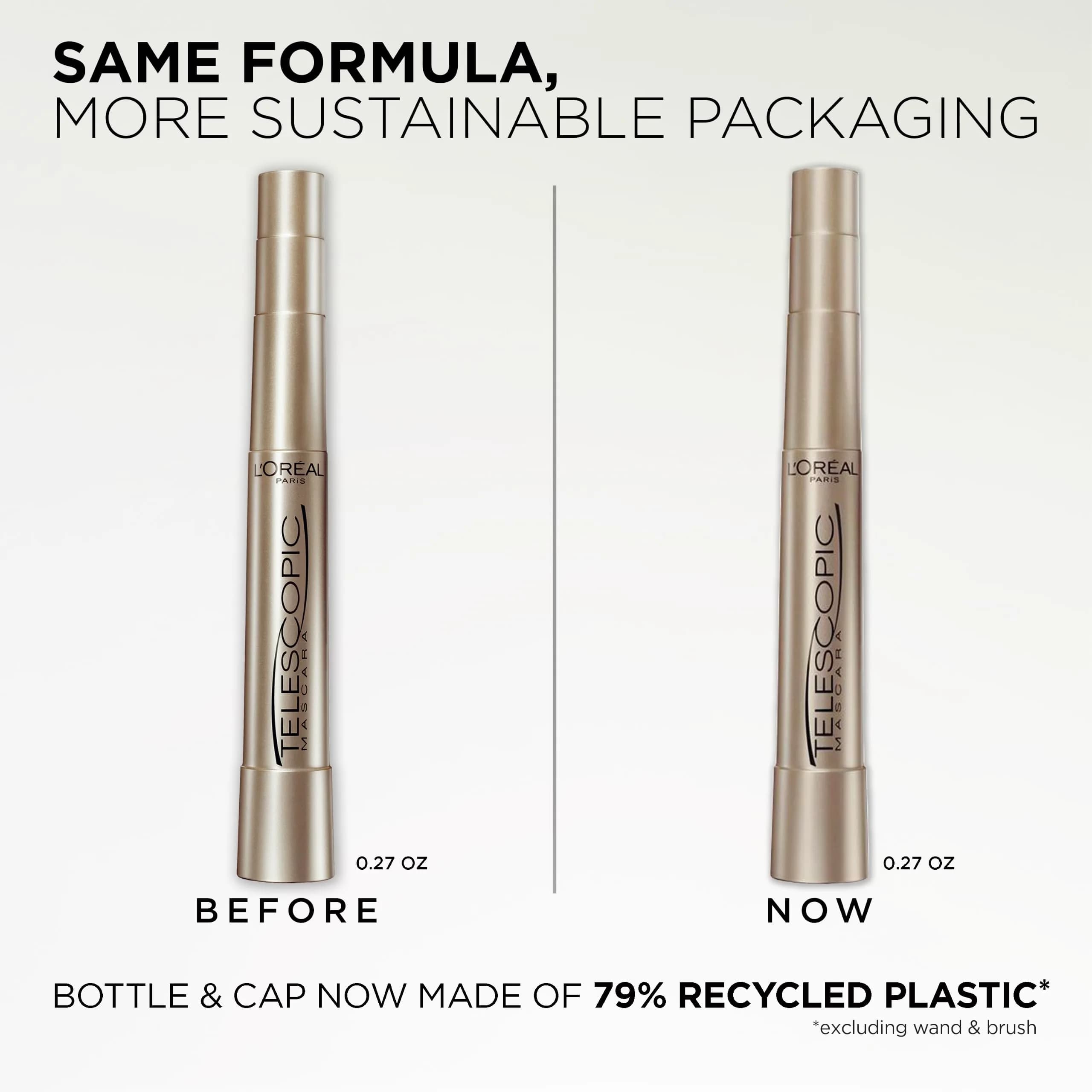 L'Oreal Paris Original Telescopic Mascara, Washable Black Brown, 7.9ml (0.27 Fl Oz) | Lengthening & Separating Formula - view 4