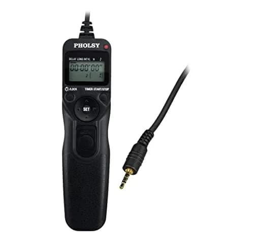 PHOLSY P6 Timer Remote Control Cable with Intervalometer for Panasonic | Long Exposure & Time-Lapse thumbnail 1