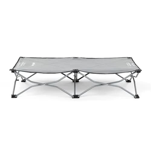 Regalo My Cot Portable Toddler Bed 46.5" x 24" x 9.5" Gray | Foldable Kids Travel Bed & Camping Cot thumbnail 4