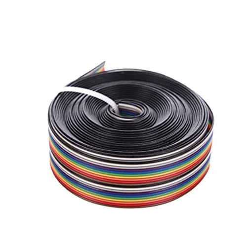 Eowpower 20 Pin Rainbow Color Flat Ribbon IDC Cable 5m | 2.54mm Pitch, Copper Material thumbnail 1