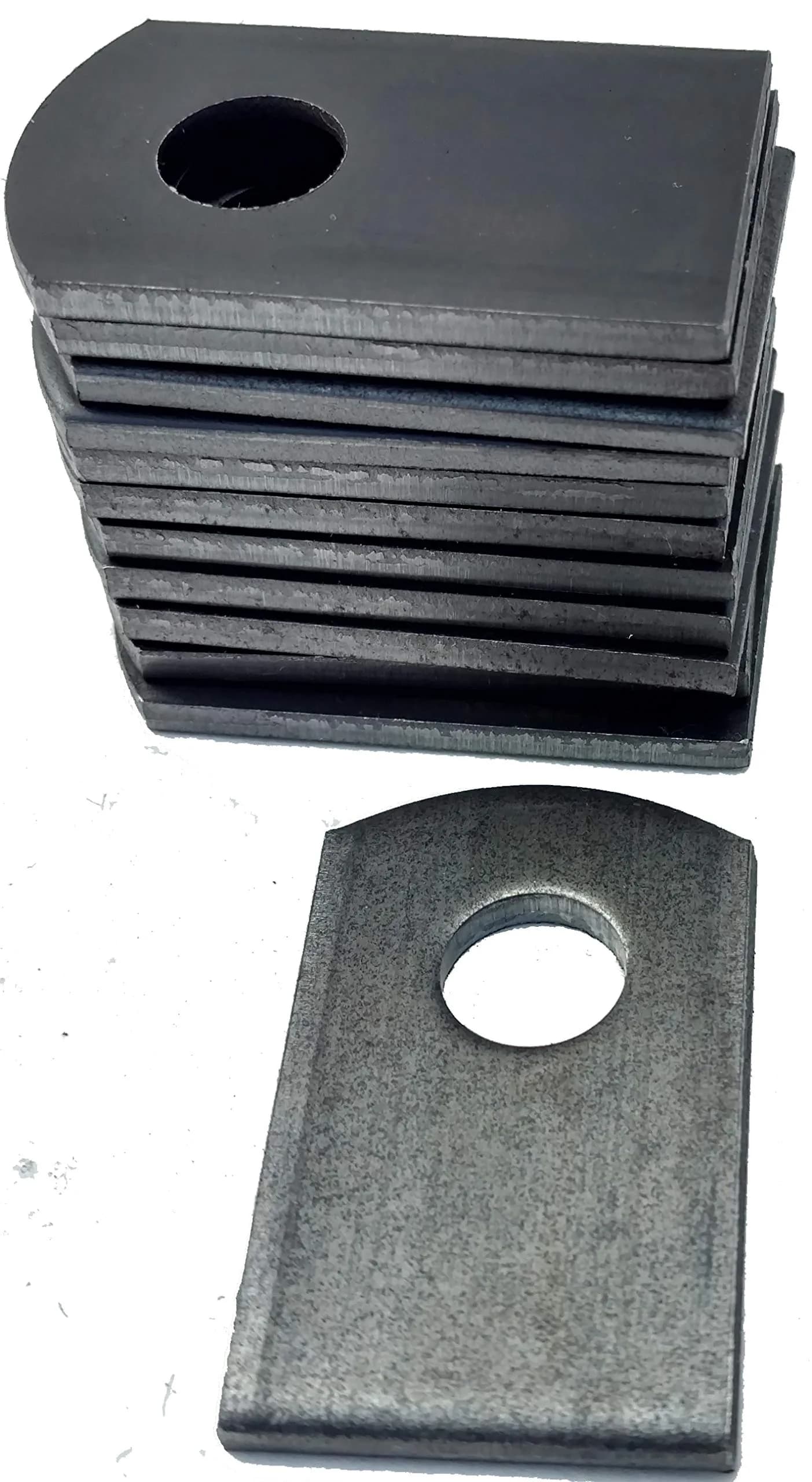 UNB Weld-On Steel Flat Tab Brackets | 1" x 2 3/8" x 1/8" | Heavy-Duty Welding Tabs for Metal Fabrication