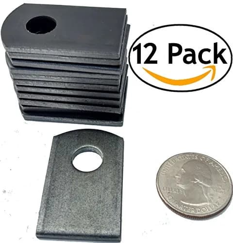 UNB Weld-On Steel Flat Tab Brackets | 1" x 2 3/8" x 1/8" | Heavy-Duty Welding Tabs for Metal Fabrication thumbnail 2