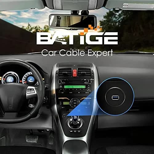 BATIGE USB 3.0 Male to Female AUX Car Mount Flush Cable 3ft | Waterproof Car Extension thumbnail 4
