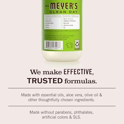 Mrs. Meyer's Clean Day Hand Soap Apple Scent 375ml (12.5 Fl Oz x 3) | Moisturizing Liquid Soap for Busy Hands thumbnail 4