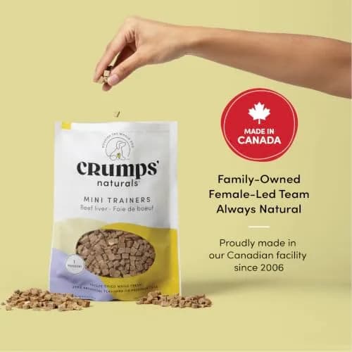 Crumps’ Naturals Freeze-Dried Beef Liver Mini Trainers 1.8 oz | All Natural Dog Treats for Training & Reward thumbnail 3