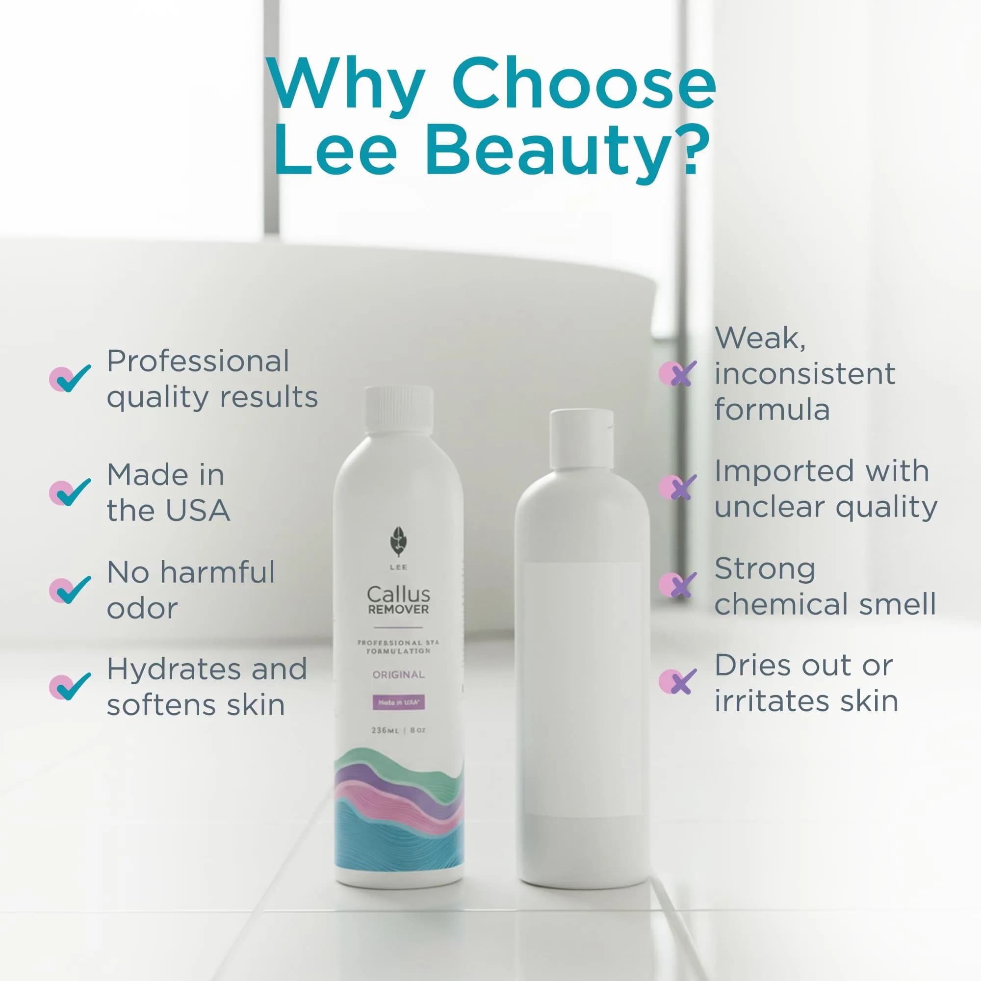 Lee Beauty Professional Gel Callus Remover 237ml (8 Fl Oz) | Fast-Acting Formula for Cracked Heels & Dead Skin - view 6