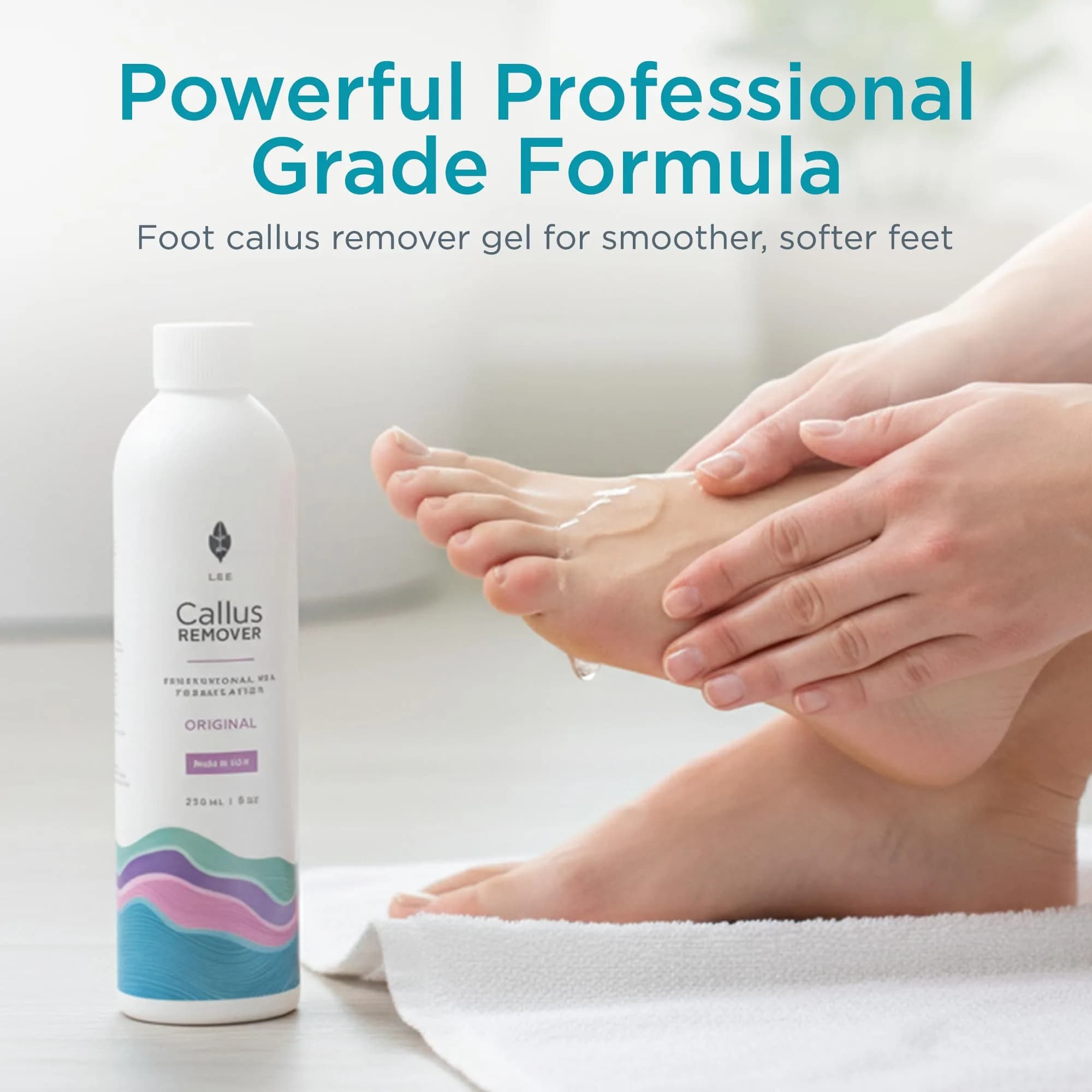 Lee Beauty Professional Gel Callus Remover 237ml (8 Fl Oz) | Fast-Acting Formula for Cracked Heels & Dead Skin - view 2