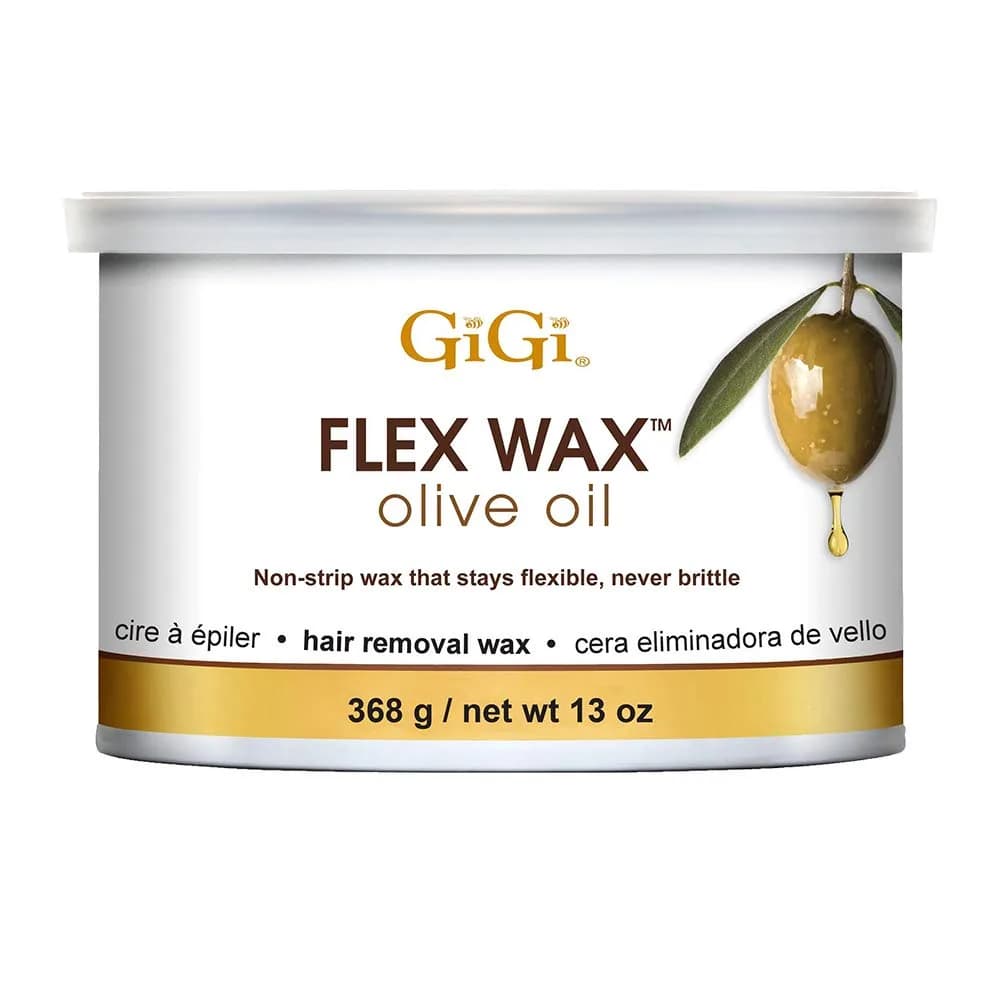GiGi Olive Oil Flex Soft Wax Hair Removal 370ml (13oz) | Non-Strip Wax for Smooth Skin - main product image