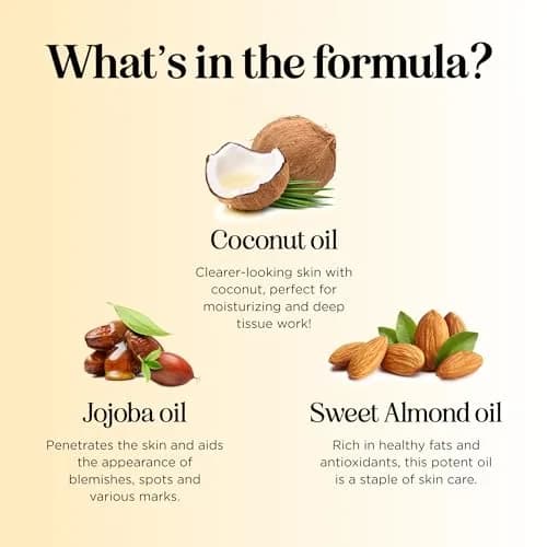 Maple Holistics Tropical Sensual Massage Oil 8 Fl Oz | Coconut & Sweet Almond with Mango Scent, Vegan & Gluten-Free thumbnail 6