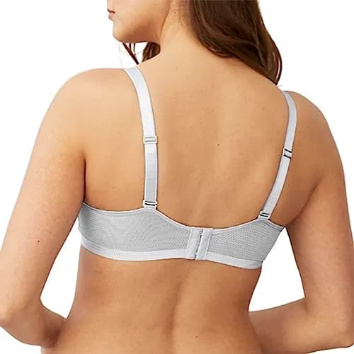 Hanes Womens Oh So Light Foam ComfortFlex Fit Wirefree Bra, White, Medium US | Full Coverage, Lightweight Support thumbnail 4