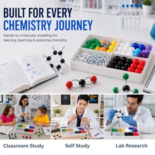 Old Nobby Organic Chemistry Model Kit 239 PCS | Molecular Model Kit for Students thumbnail 7