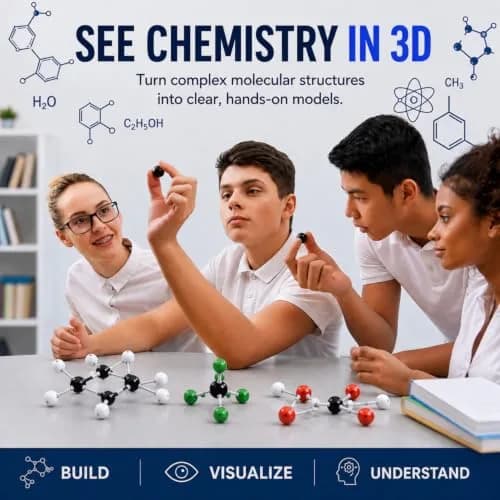 Old Nobby Organic Chemistry Model Kit 239 PCS | Molecular Model Kit for Students thumbnail 3