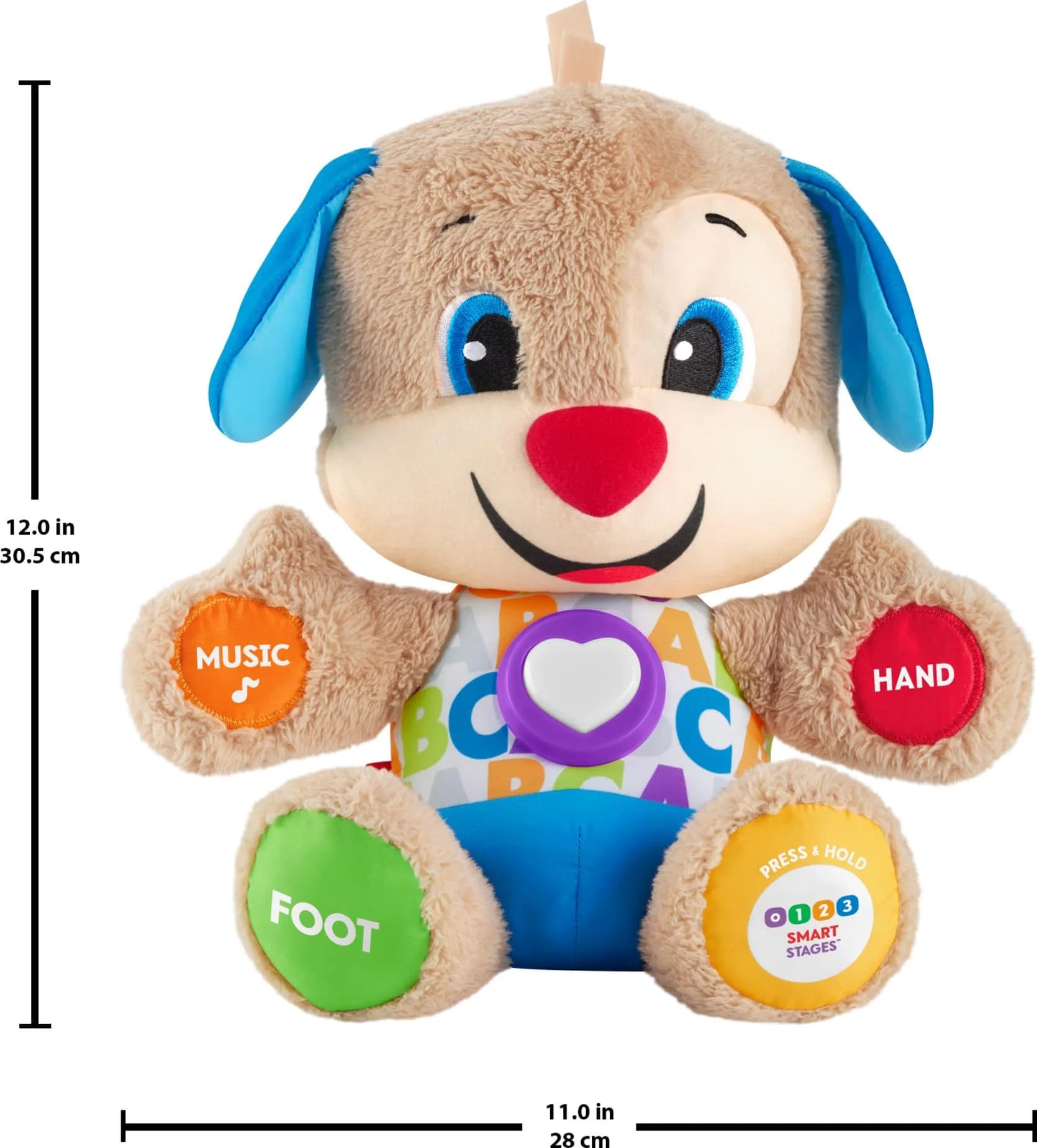Fisher-Price Laugh & Learn Smart Stages Puppy Musical Plush Toy | Ages 6+ Months - view 5