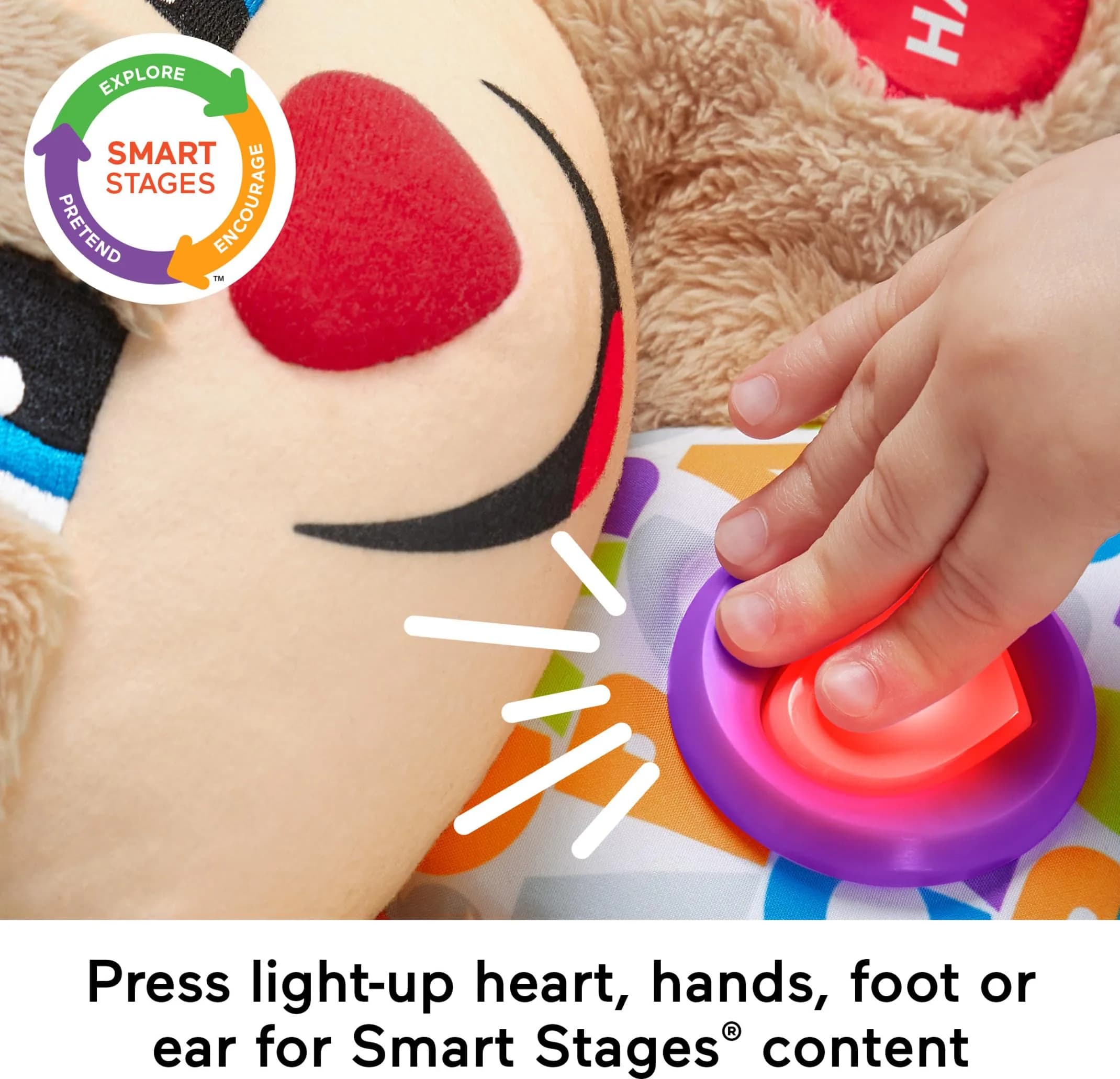 Fisher-Price Laugh & Learn Smart Stages Puppy Musical Plush Toy | Ages 6+ Months - view 3
