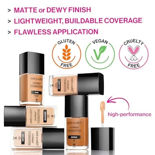 wet n wild Photo Focus Matte Liquid Foundation Caramel 30ml (1 Fl Oz) | Vegan & Cruelty-Free thumbnail 3
