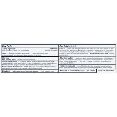 Parodontax Whitening Toothpaste for Bleeding Gums, Teeth Whitening and Gingivitis Treatment 96.4g (3.4 Ounces) | Clinically Proven to Reverse Gingivitis Effects thumbnail 8