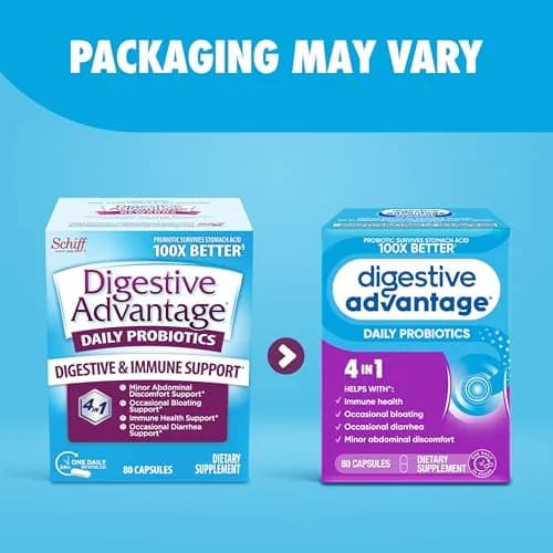 Digestive Advantage Probiotics for Digestive Health, Daily Probiotics Capsules 80 Count | Supports Gut Health & Immune Function thumbnail 2