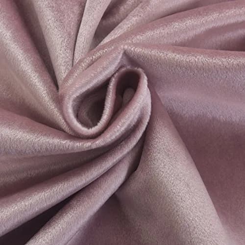Cherry Home Velvet Curtains Set of 2 | Blackout, Pink, 52x72 inch for Bedroom thumbnail 6