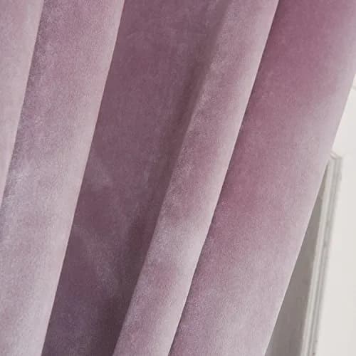 Cherry Home Velvet Curtains Set of 2 | Blackout, Pink, 52x72 inch for Bedroom thumbnail 7