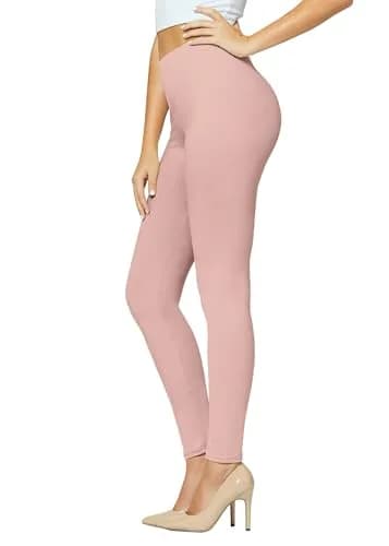 Conceited High-Rise Tummy Control Leggings - Plus Size Dusty Pink | Flattering Fit & Ultra Soft Comfort thumbnail 1