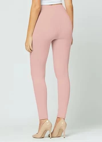 Conceited High-Rise Tummy Control Leggings - Plus Size Dusty Pink | Flattering Fit & Ultra Soft Comfort thumbnail 6