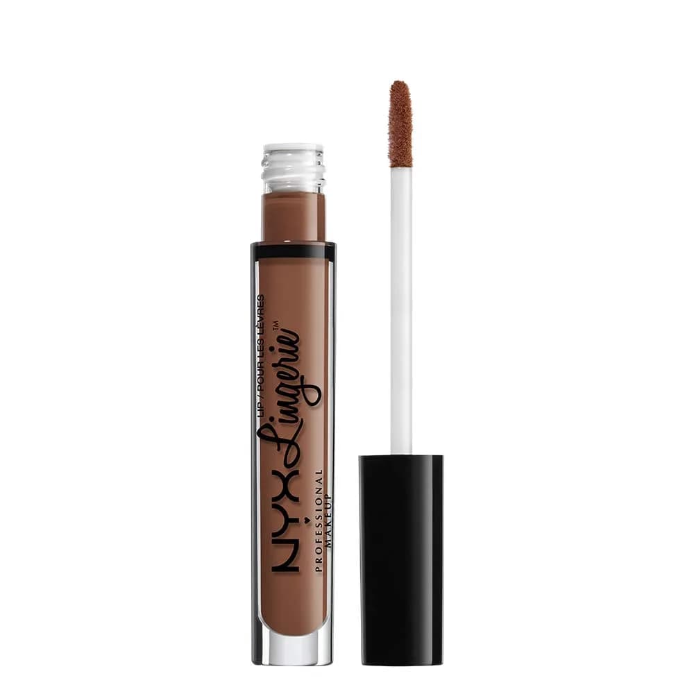 NYX Professional Makeup Lip Lingerie Matte Liquid Lipstick - Cashmere Silk (Midtone Beige), 3.4ml - main product image
