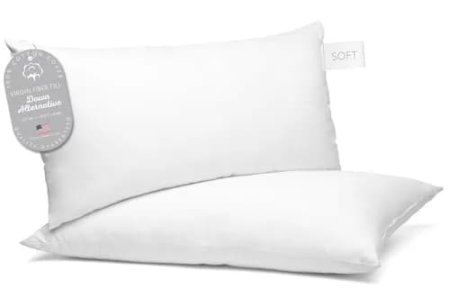 Digital Decor 100% Cotton Luxury Hotel Pillows King Size | Hypoallergenic, Cooling, Supportive thumbnail 1
