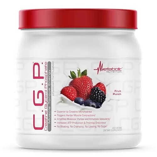 Metabolic Nutrition CGP Creatine Glycerol Phosphate 400g | Rapid Absorption & Muscle Pumps thumbnail 1