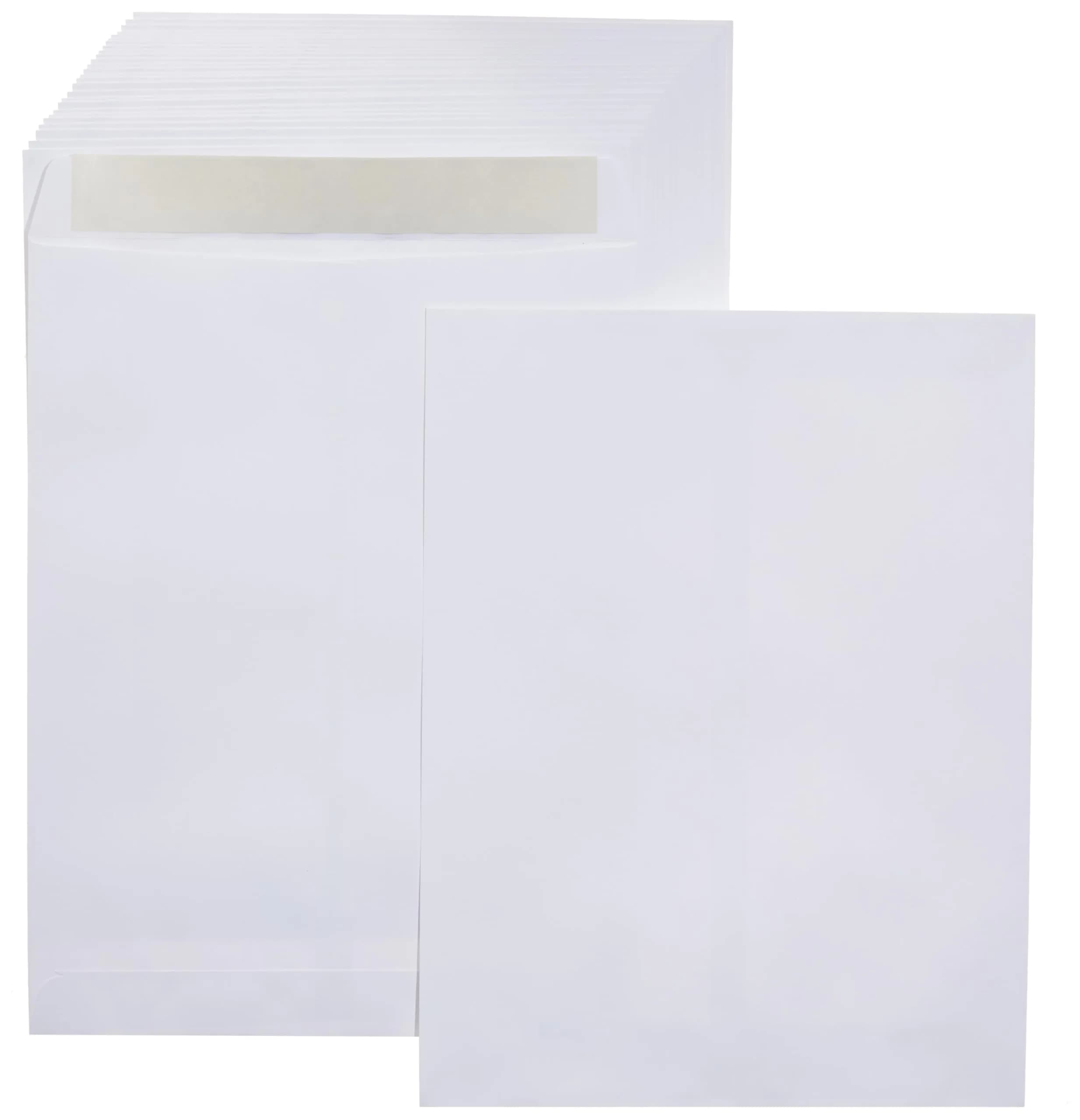 Amazon Basics Catalog Mailing Envelopes, Peel and Seal, 10x13 Inch, White, 100-Pack | 257 cm² (10x13 Inch) Catalog Envelopes - main product image
