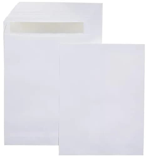 Amazon Basics Catalog Mailing Envelopes, Peel and Seal, 10x13 Inch, White, 100-Pack | 257 cm² (10x13 Inch) Catalog Envelopes thumbnail 1