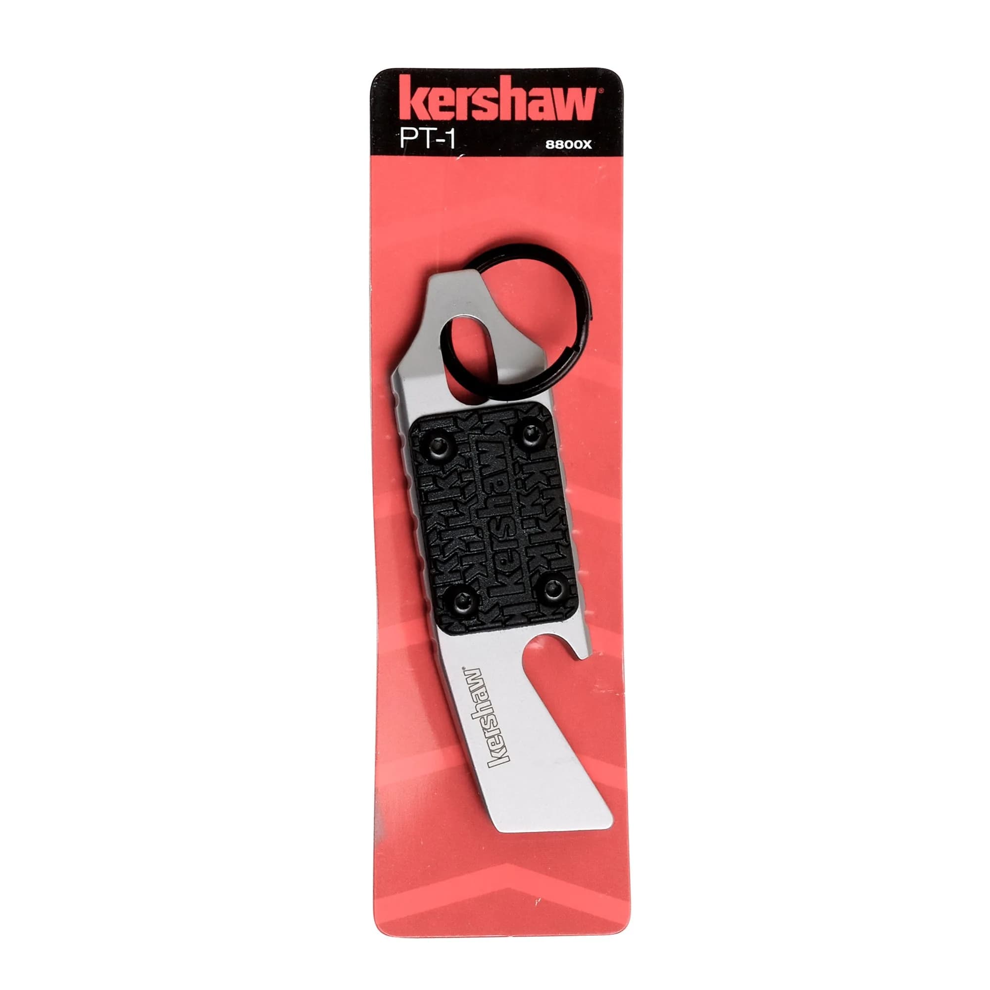 Kershaw PT-1 Keychain Multi-Tool, Stainless Steel, 2.75" (7 cm) | Bottle Opener, Flathead Screwdriver, Pry Bar - view 4