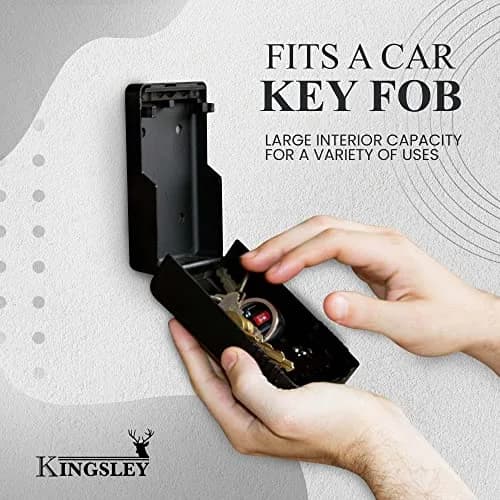 Kingsley Guard-a-Key Realtor Lock Box | 27 cu in (442 ml) Capacity | Heavy-Duty Metal Construction with 4-Digit Combination thumbnail 5