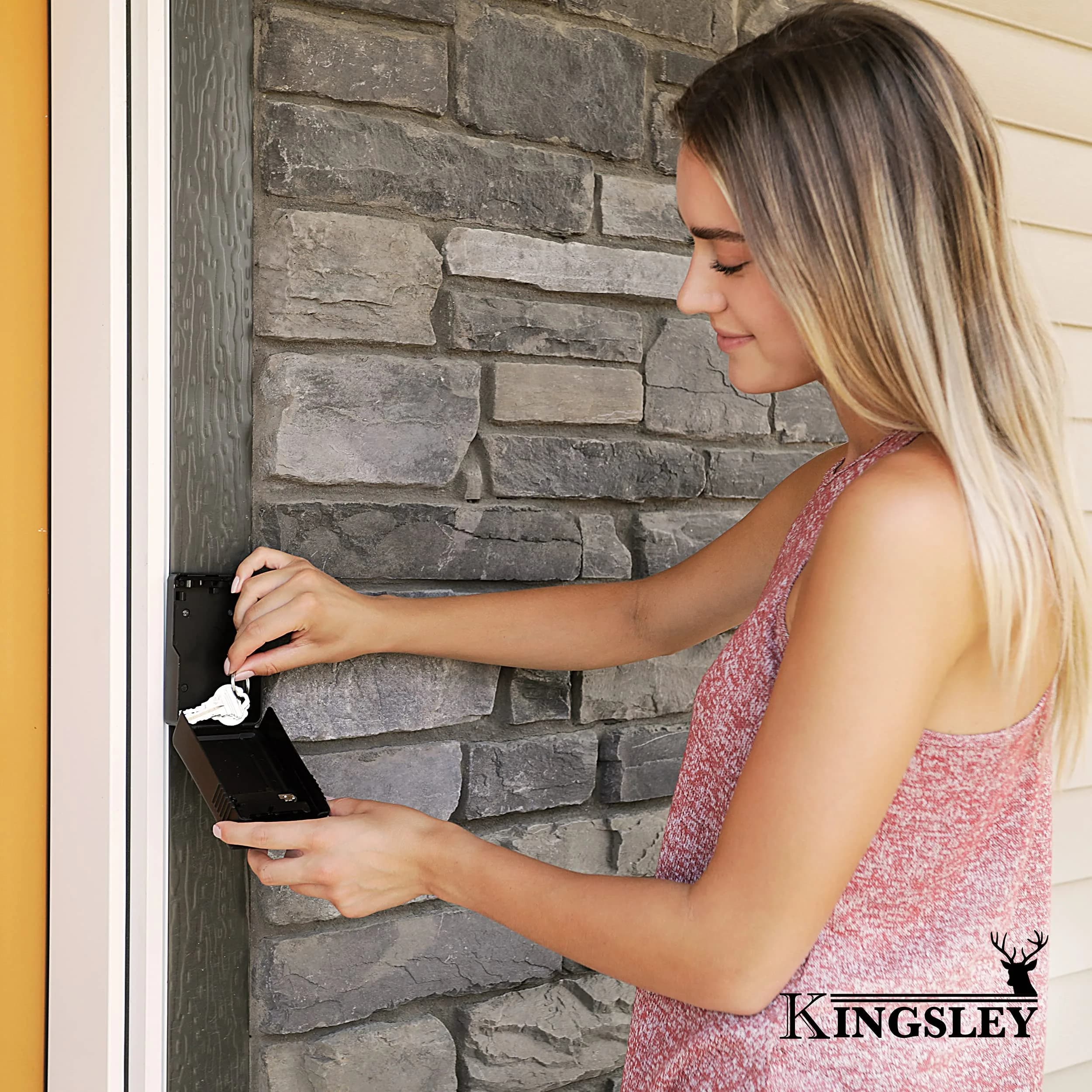 Kingsley Guard-a-Key Realtor Lock Box | 27 cu in (442 ml) Capacity | Heavy-Duty Metal Construction with 4-Digit Combination - view 2