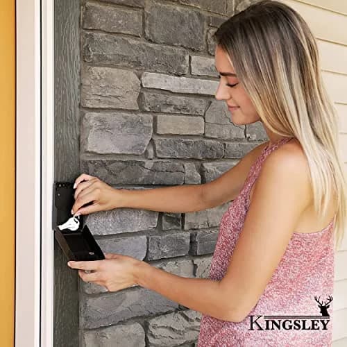 Kingsley Guard-a-Key Realtor Lock Box | 27 cu in (442 ml) Capacity | Heavy-Duty Metal Construction with 4-Digit Combination thumbnail 2