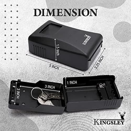 Kingsley Guard-a-Key Realtor Lock Box | 27 cu in (442 ml) Capacity | Heavy-Duty Metal Construction with 4-Digit Combination thumbnail 3