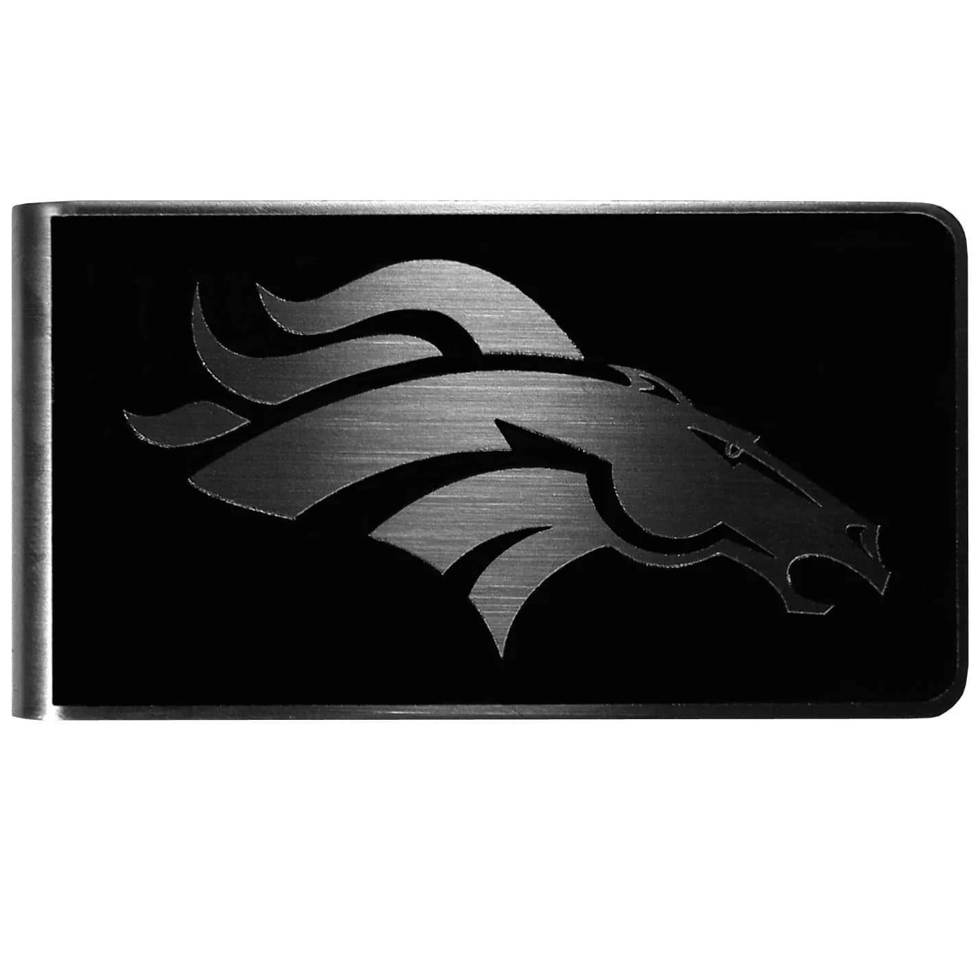 Siskiyou NFL Denver Broncos Money Clip | Classic Steel & Logo Design | One Size — Black