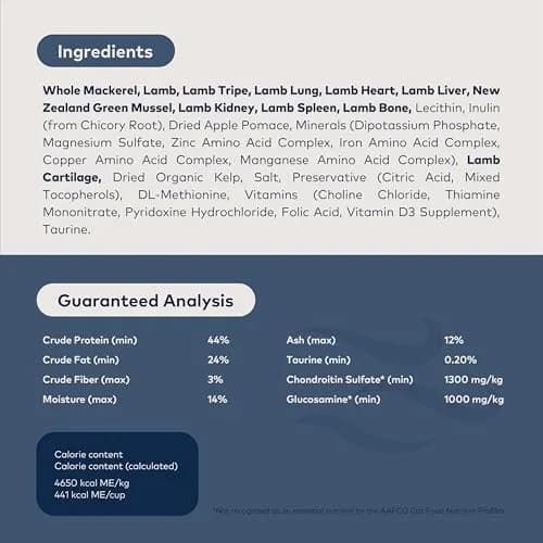 ZIWI Peak Air-Dried Cat Food Mackerel & Lamb 397g (14oz) | High Protein Grain-Free Raw Alternative thumbnail 3