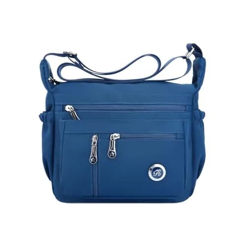 Fabuxry Crossbody Bag for Women Navy | Lightweight Nylon Travel & Casual Purse thumbnail 1