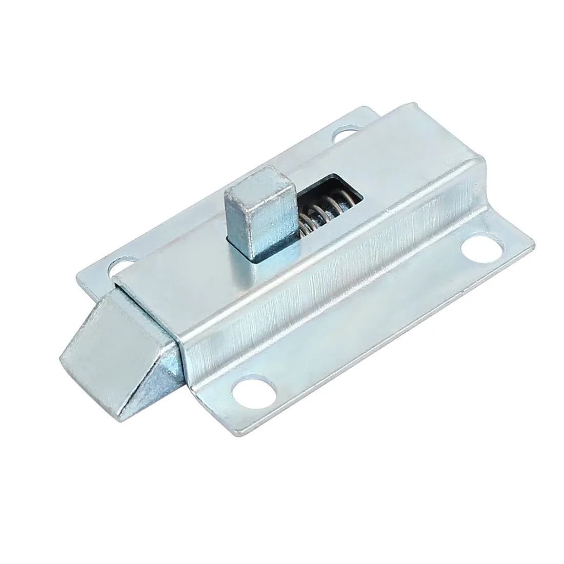 uxcell Door Bolt Latch 50mm Metal Security Spring Bounce Lock | Silver Tone, 2-inch Length