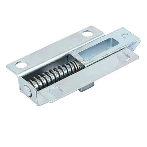 uxcell Door Bolt Latch 50mm Metal Security Spring Bounce Lock | Silver Tone, 2-inch Length thumbnail 3