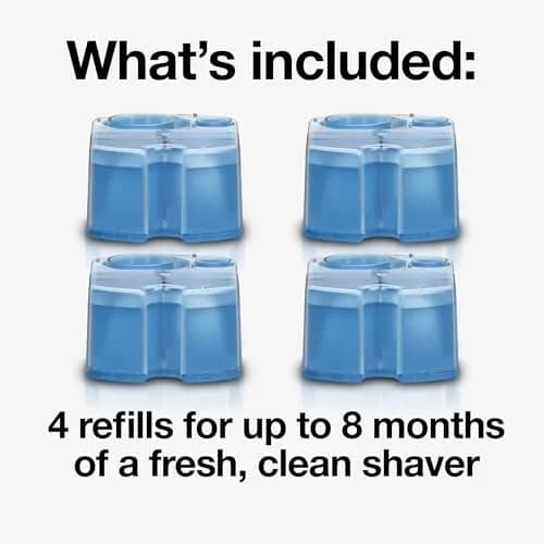 Braun Clean & Renew Refill Cartridges CCR 22.8 Fl Oz (675ml) | Lemon Scented Shaver Cleaner for Clean&Charge System thumbnail 2